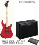 Guitar Electric Pack Crate GT212 120WCombo-Hamer CX2 Guitar