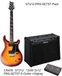 Guitar Electric Pack CRATE GT212 120WCombo-PRS SE Santana Guitar